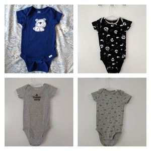 Carter's and Gerber's Boy Onesies 9m